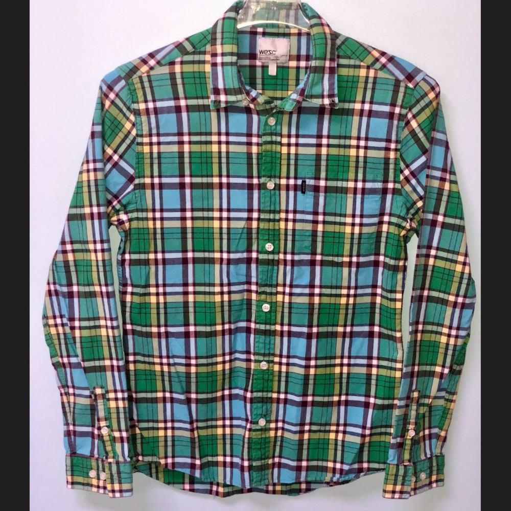 Striped Plaid Long Sleeve Shirt